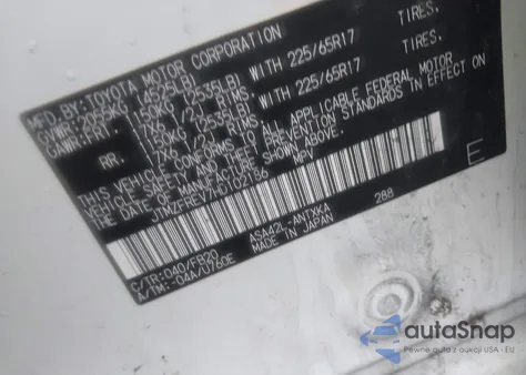 2017 Toyota Rav4 Le из США, поврежденный, VIN JTMZFREV7HD102186